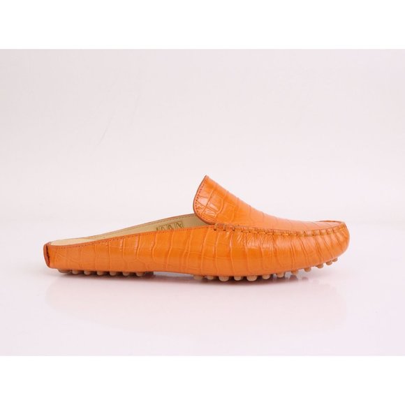 NIB M.Gemi Croc Embossed FELIZE Mule Clementine 36.5, 38 - Picture 7 of 11